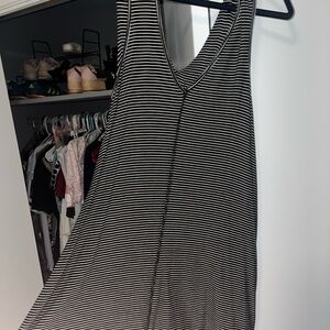 Black and White Striped Dress